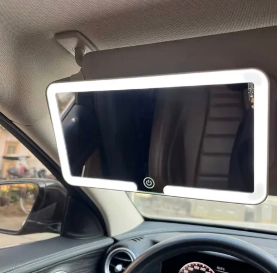 ESPEJO LED PARA VEHICULO RECARGABLE