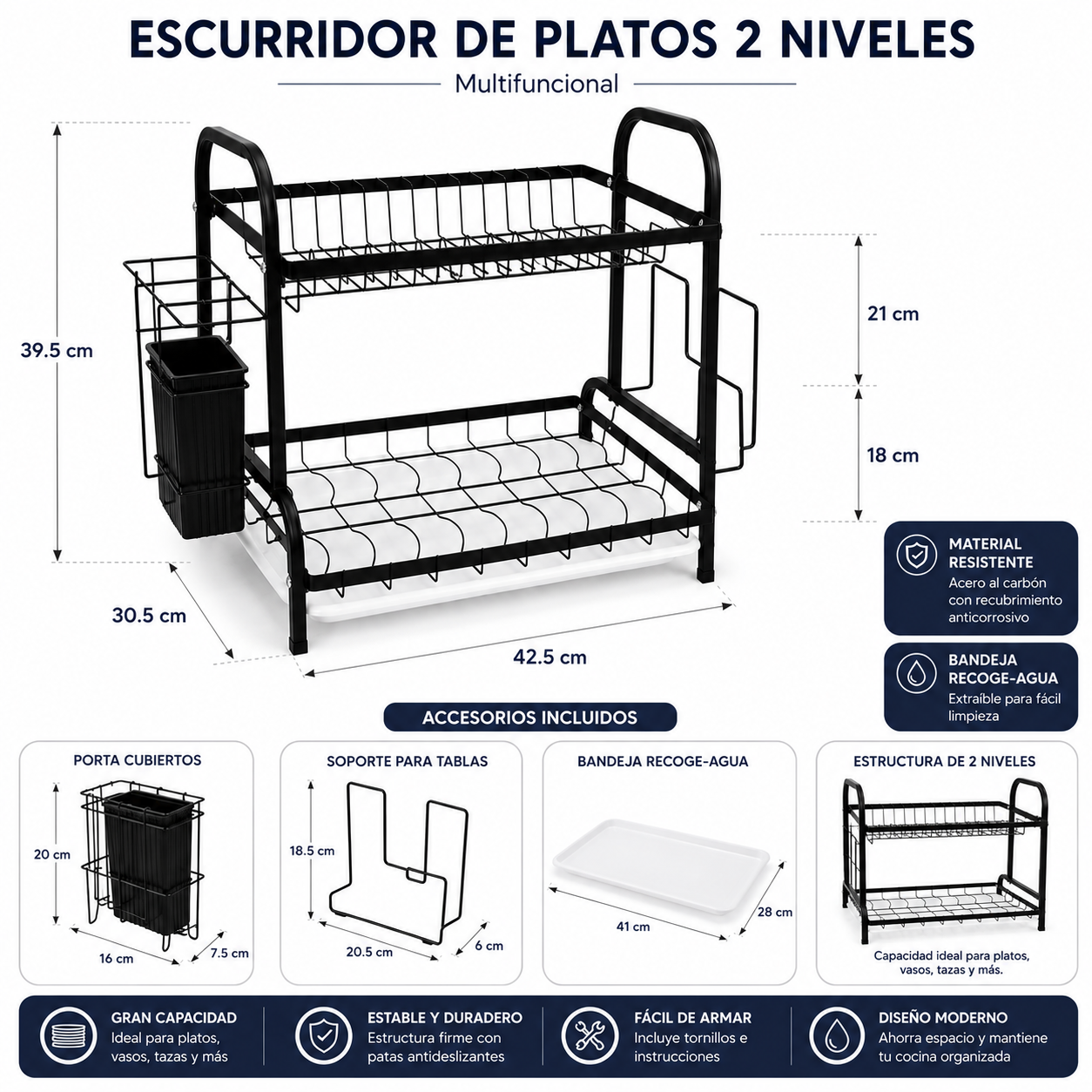 ESCURRIDOR DE PLATOS